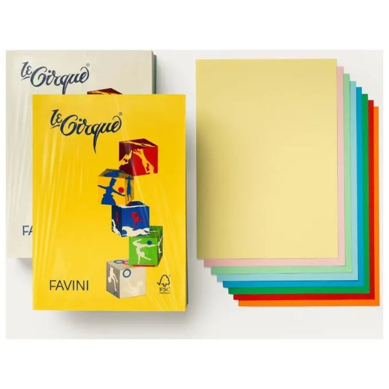CARTOTECNICA FAVINI Favini Le Cirque Mix Forti – Carta A4 80 g/m², 500 fogli
