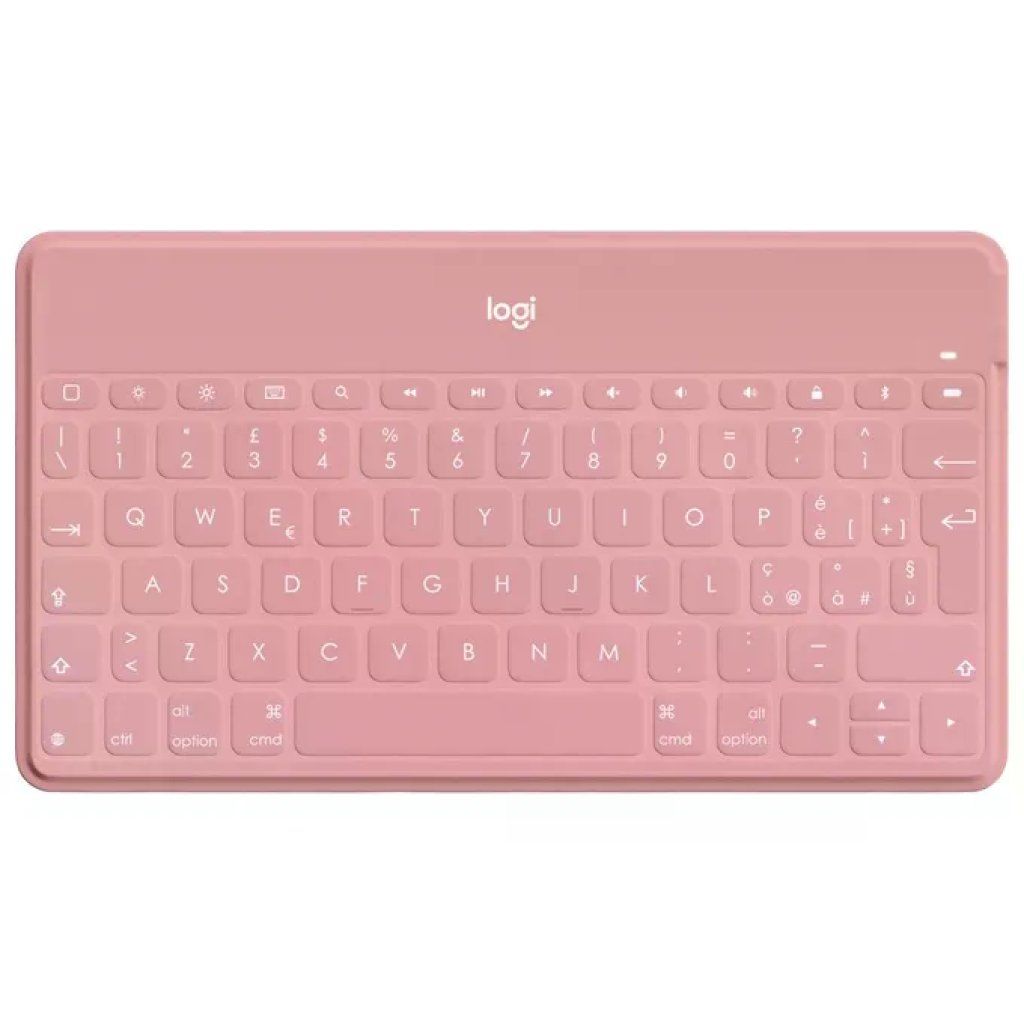 Logitech 920-010041 Keys-To-Go Tastiera Bluetooth QWERTY Italiano per iPhone iPad Apple TV colore Rosa
