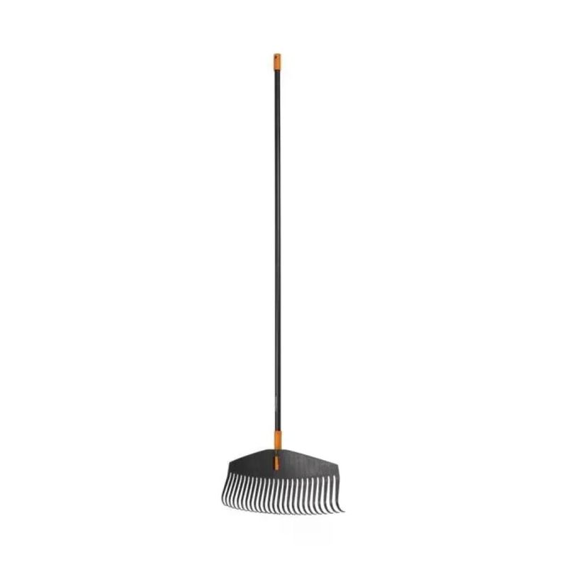 Fiskars Solid 1003465 – Scopa per foglie 25 denti, 175 cm