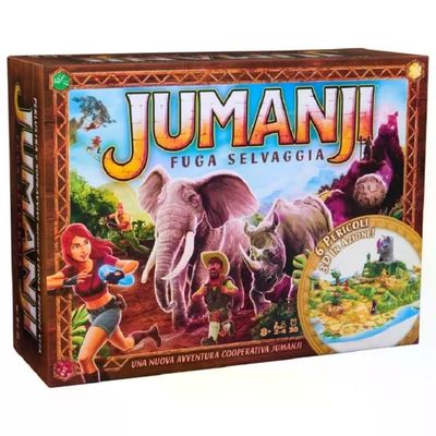 SPIN MASTER Jumanji Fuga Selvaggia – Gioco da Tavolo Cooperativo