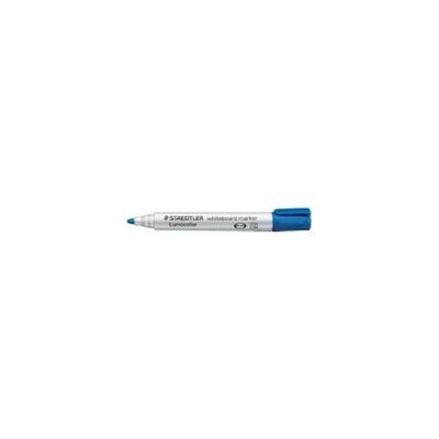 STAEDTLER Lumocolor 351 Pennarello Blu per Lavagna Bianca, Punta Tonda 2 mm
