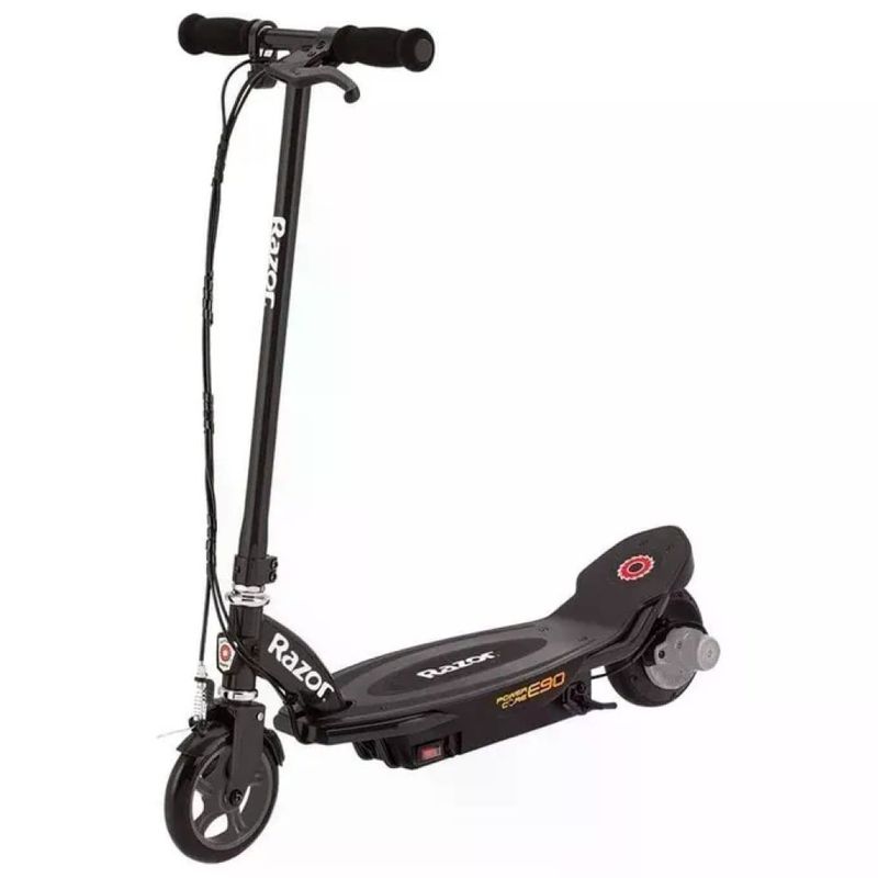 Razor POWER CORE E90 Monopattino Elettrico 16 km-h Autonomia 80 min Motore nel Mozzo Eta' 8+ colore Nero