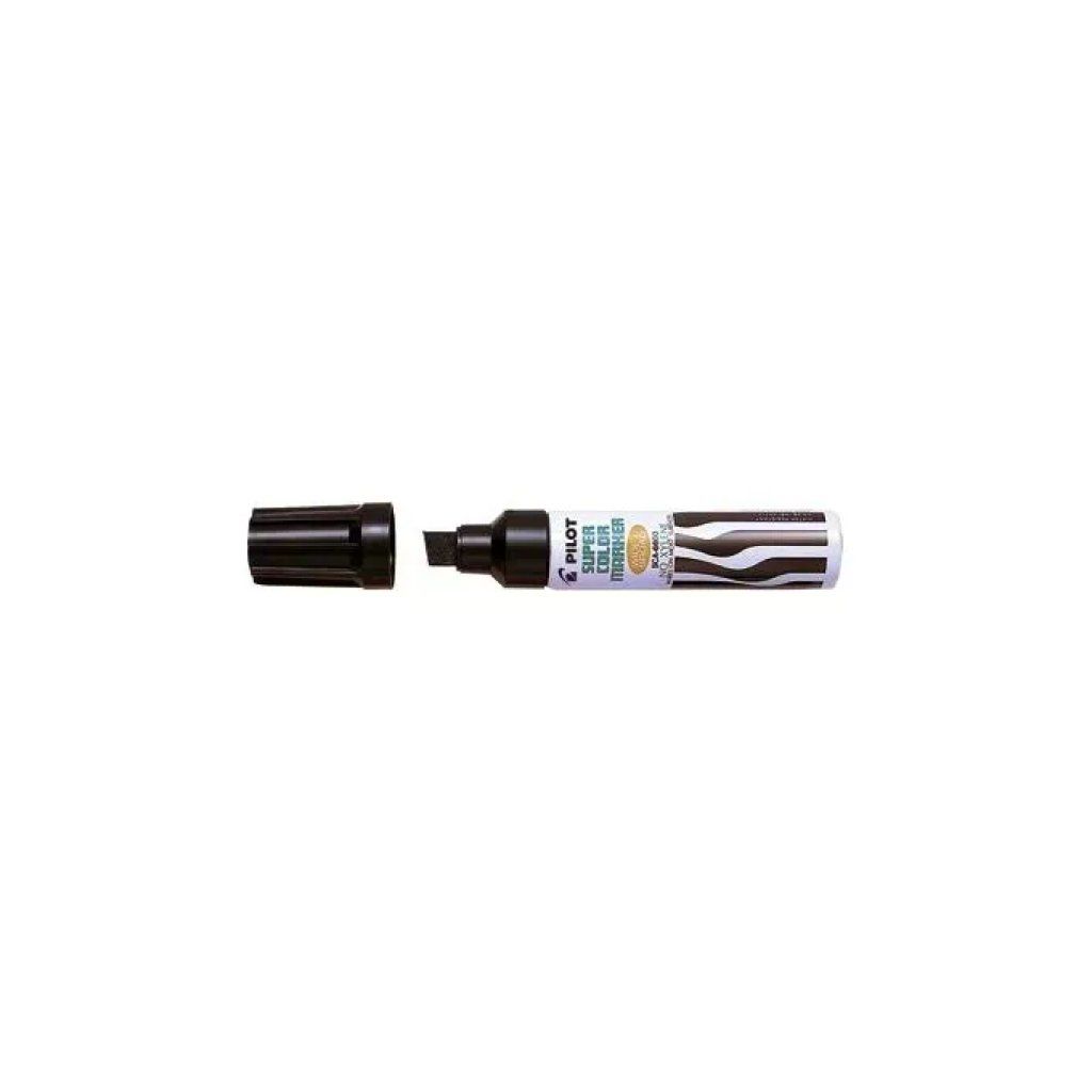 Pilot SCA-6600 Marcatore Permanente Nero a Scalpello, 12 Pezzi