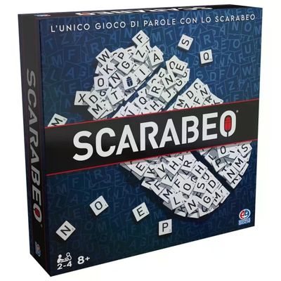 SPIN MASTER Scarabeo Spin Master – Gioco da tavolo di parole, 2-4 giocatori, 8+