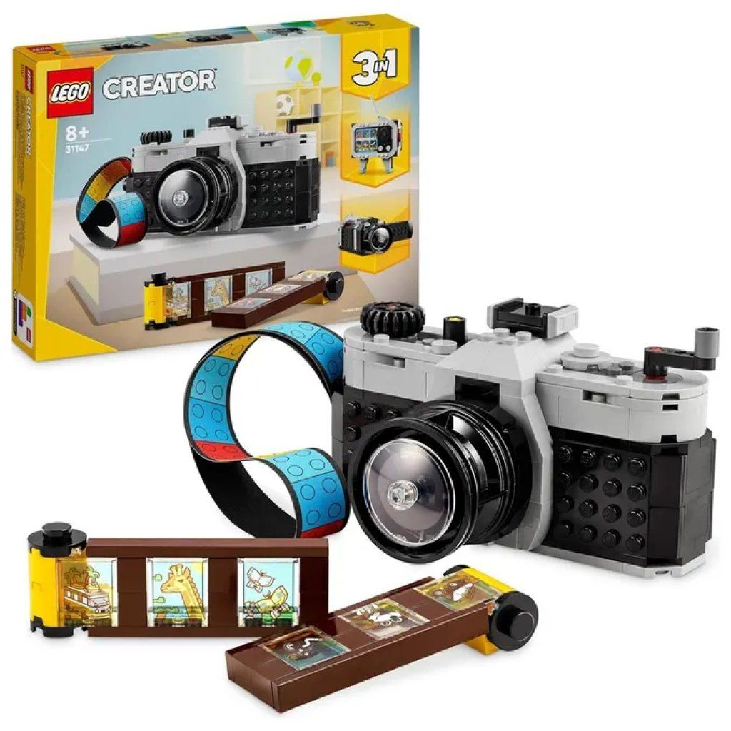 LEGO Creator 3 in 1 Fotocamera Retrò 31147, set da 261 pezzi