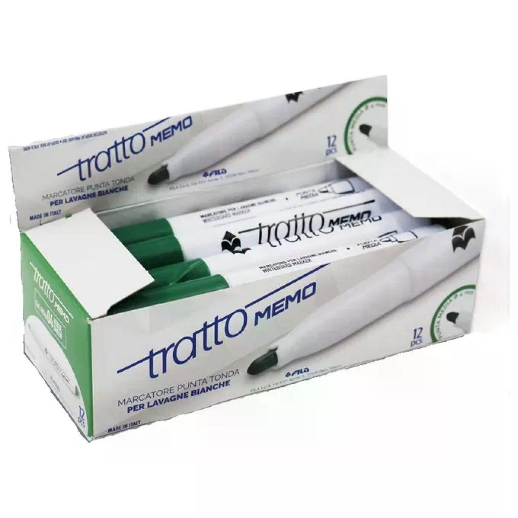 TRATTO 854004 – Confezione da 12 marcatori verdi