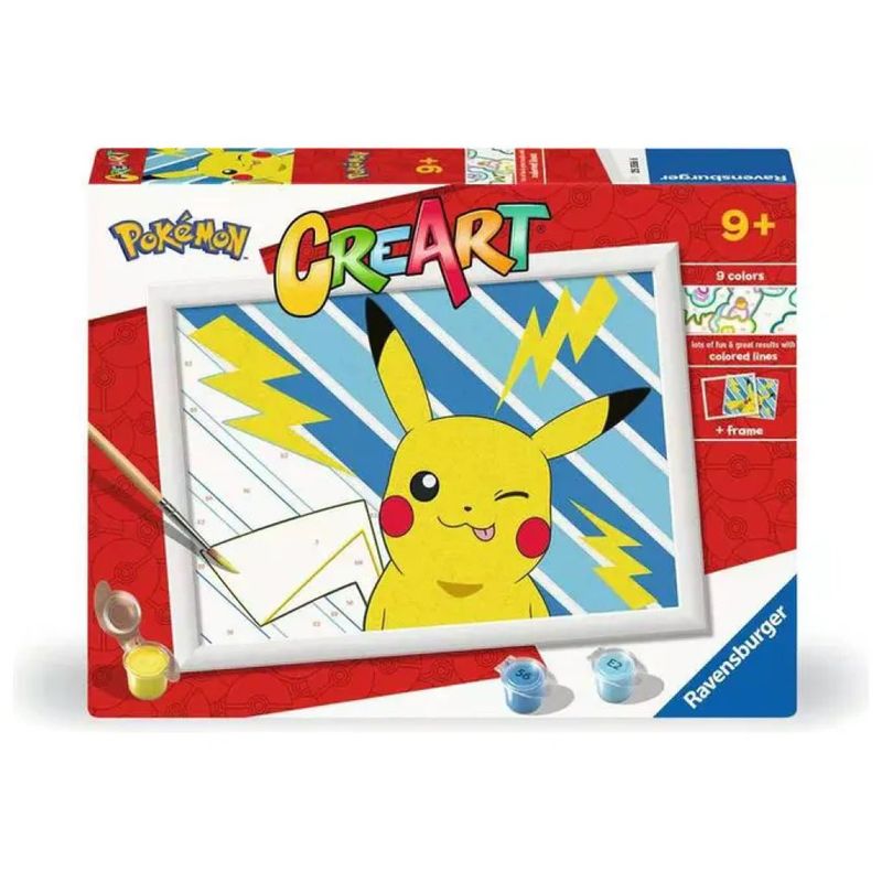 Ravensburger CreArt Pikachu – Kit di pittura con numeri