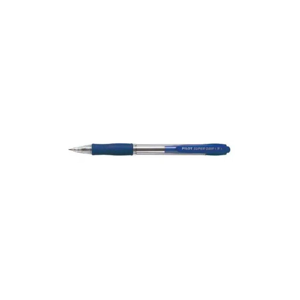 Pilot Super Grip penna a sfera a scatto blu, punta fine 0,7 mm, confezione da 12