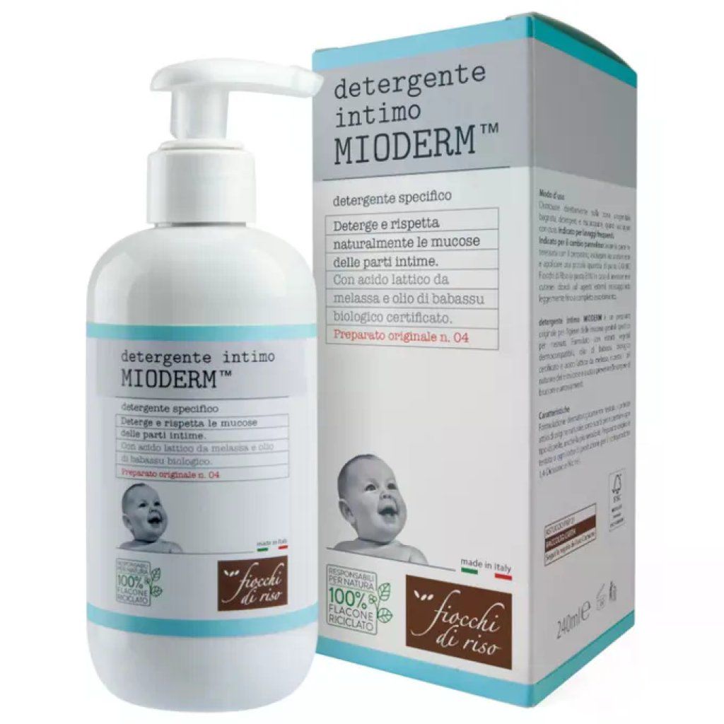 Fiocchi di Riso Mioderm Detergente Intimo Neonato, 2 x 240 ml