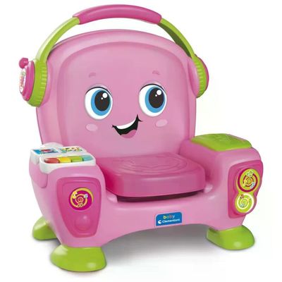 Clementoni Baby Poltroncina Interattiva Pink Canta, Suona e Balla
