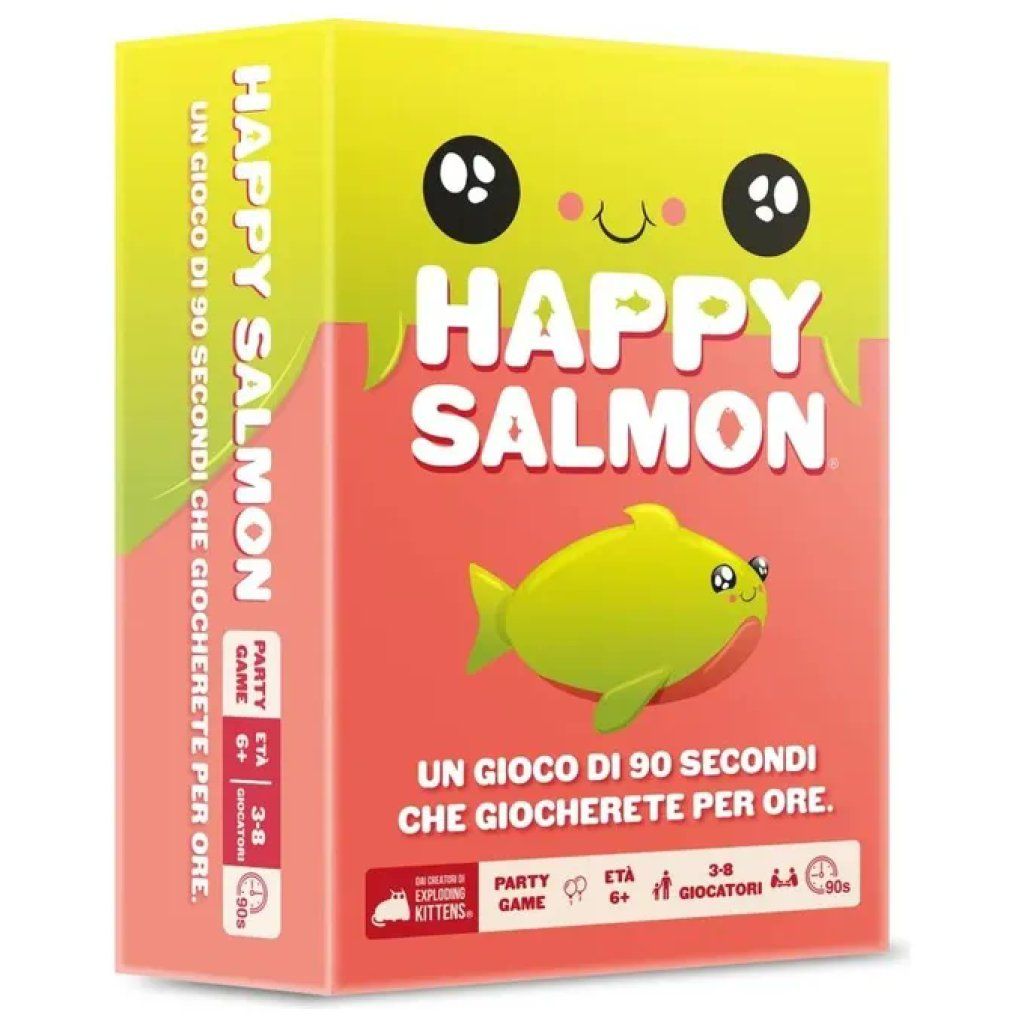 ASMODEE Happy Salmon – Gioco Party da Tavolo, 3-8 Giocatori, 6+ ASMODEE Happy Salmon – Gioco Party da Tavolo, 3-8 Giocatori, 6+