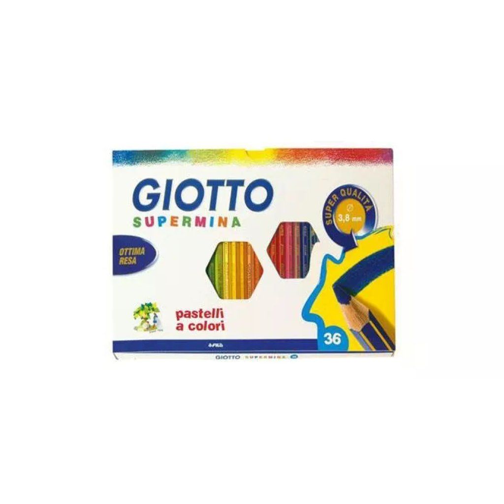 Giotto Supermina – Set 36 Pastelli Esagonali