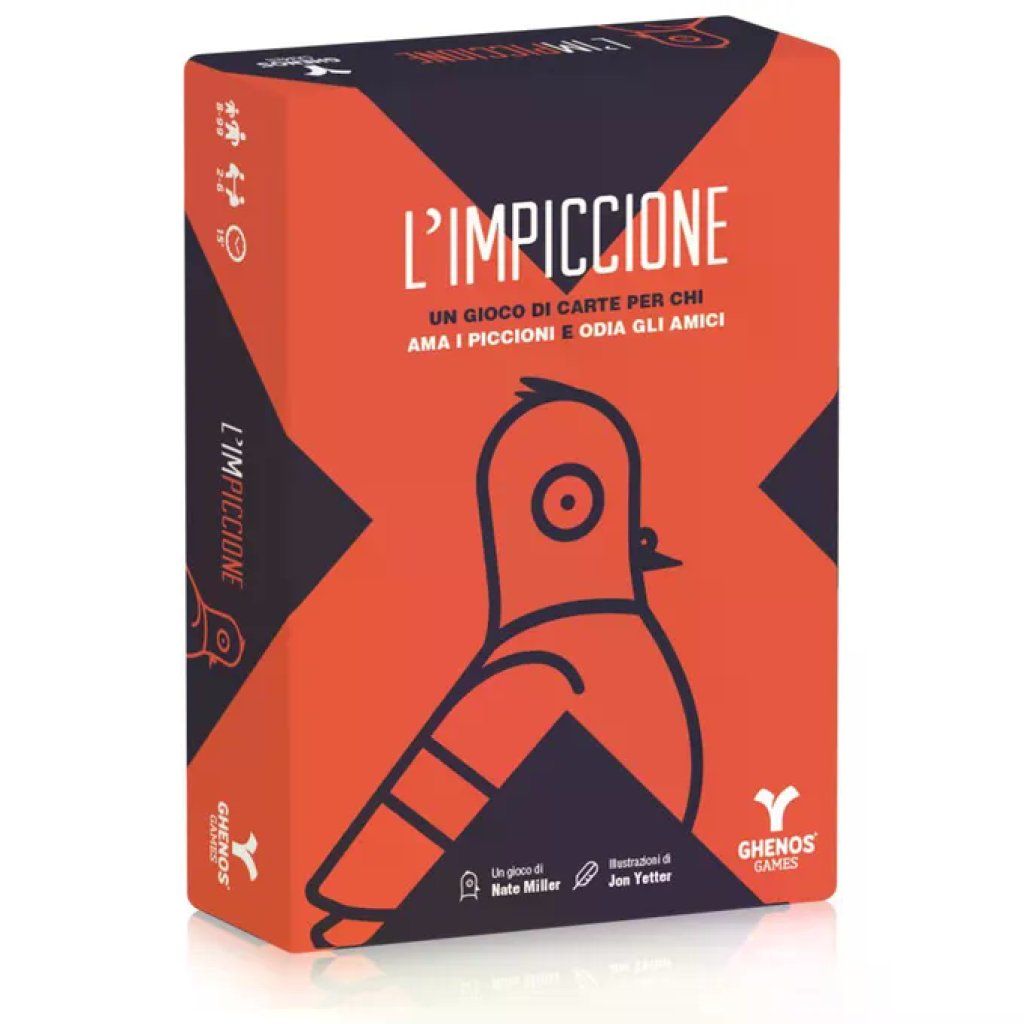 GHENOS GAMES L’Impiccione – Gioco di carte di rapidità e memoria, 2-6 giocatori, 8+ anni GHENOS GAMES L’Impiccione – Gioco di carte di rapidità e memoria, 2-6 giocatori, 8+ anni