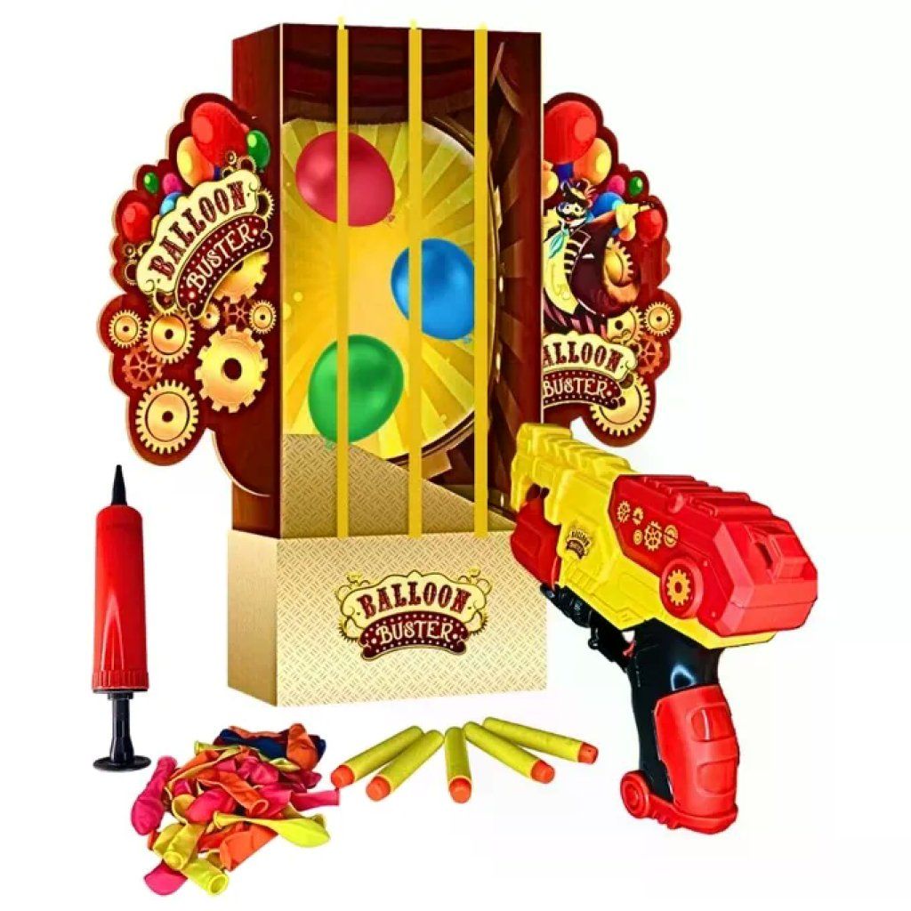 Rocco Giocattoli Balloon Buster BB55 – Gioco di tiro a segno con pistola e palloncini