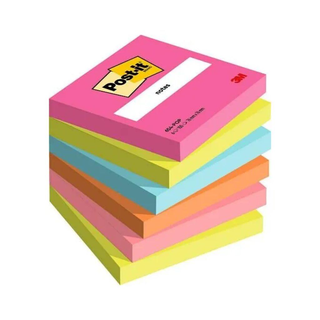 Post-it Poptimistic Rosa, 6 blocchetti adesivi 76 x 76 mm