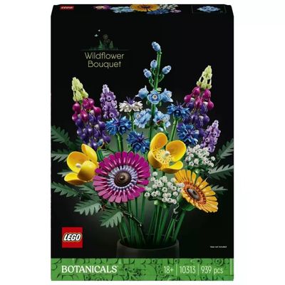 LEGO Botanicals 10313 Bouquet di Fiori Selvatici, Set da Costruzione per Adulti, 939 Pezzi