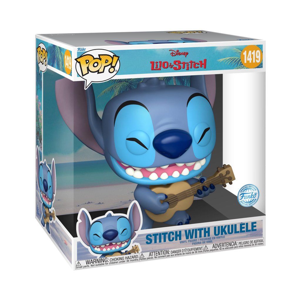 Funko Pop! Jumbo Stitch con Ukulele 1419 – Lilo & Stitch