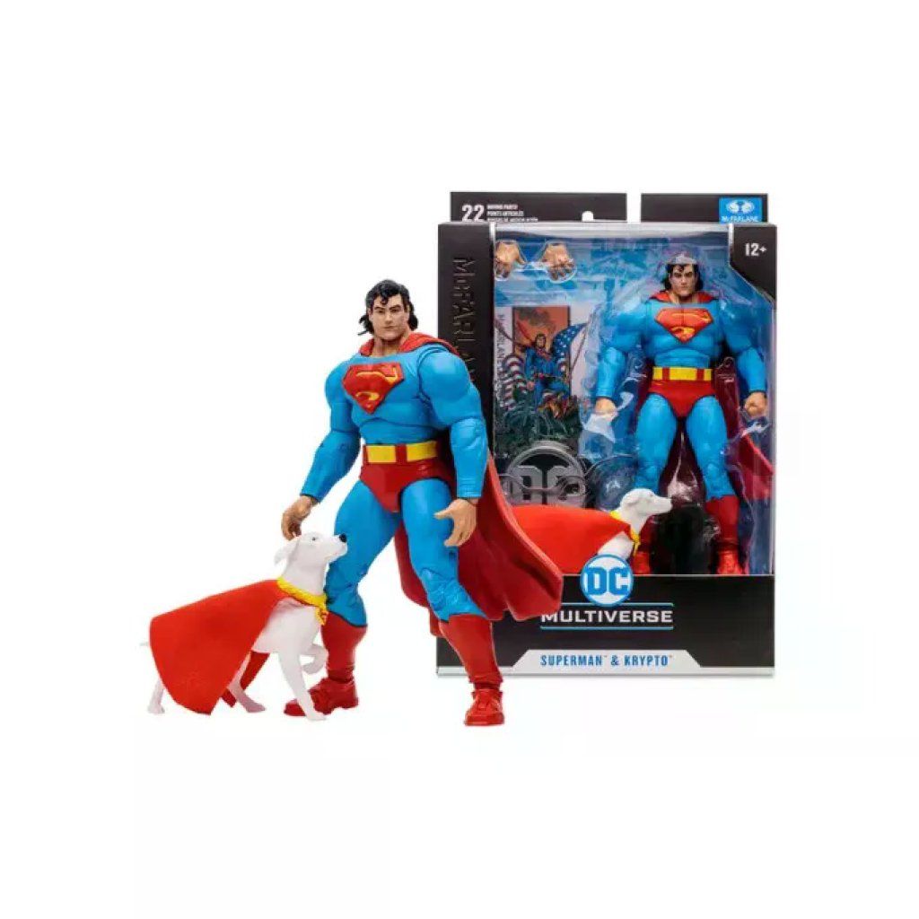 McFarlane Toys DC Multiverse Superman e Krypto – Action Figure 18 cm