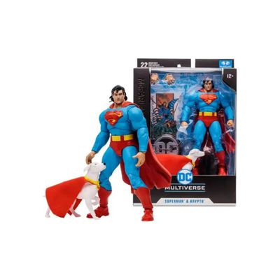McFarlane Toys DC Multiverse Superman e Krypto – Action Figure 18 cm