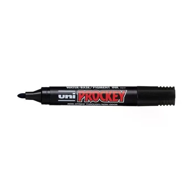 OSAMA Uni Prockey – Confezione da 12 marker neri a punta tonda