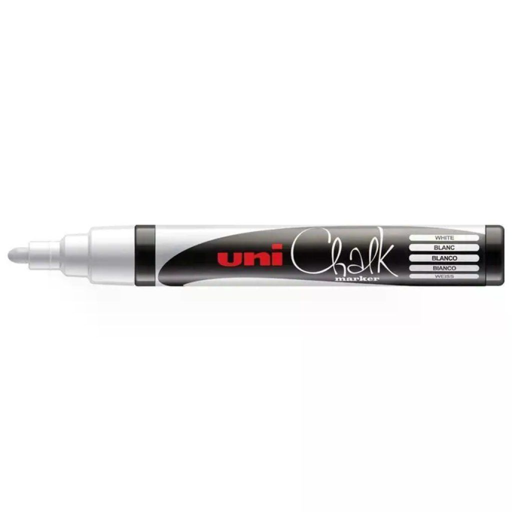 OSAMA Uni Chalk – Confezione da 6 Pennarelli a Gesso Bianchi