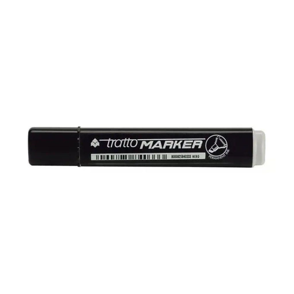 TRATTO Marker Permanenti Neri Scalp, Confezione da 12