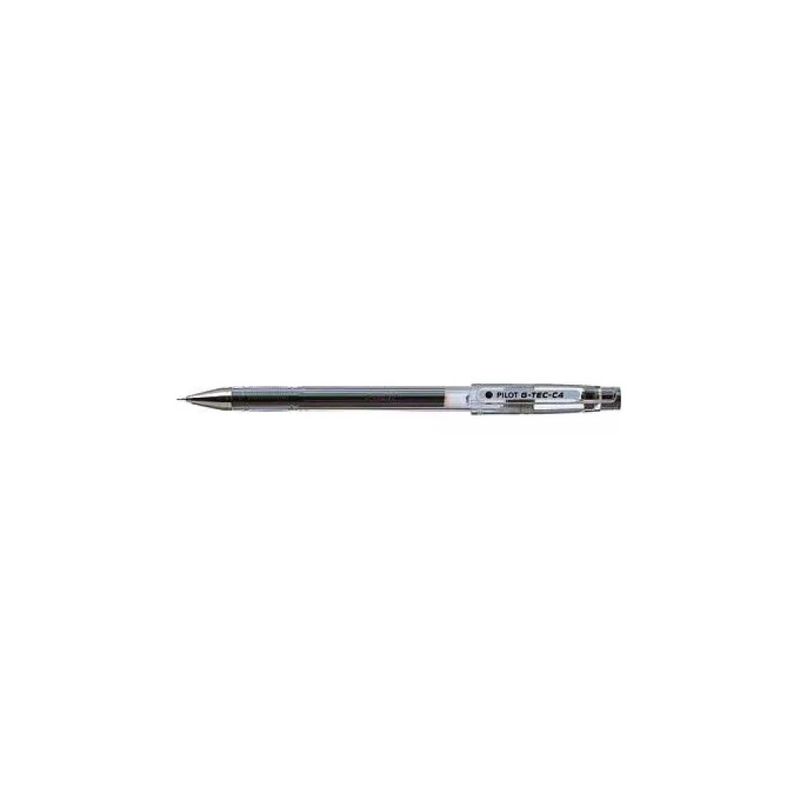 Pilot G-Tec-C4 Penne Roller Ricaricabili Nere, Punta 0,4 mm, Confezione da 12