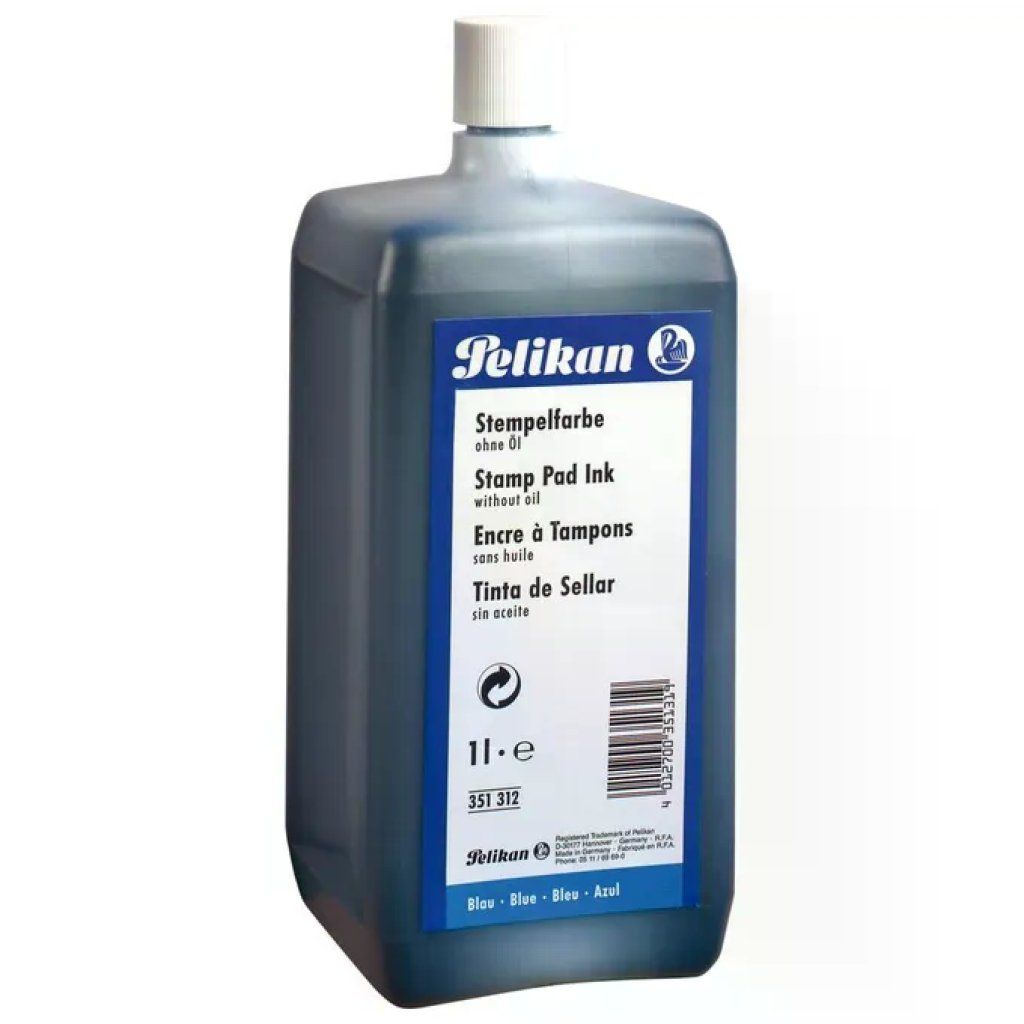 Pelikan 351296 Inchiostro Nero Senza Olio per Timbri, 1 L
