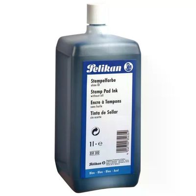 Pelikan 351296 Inchiostro Nero Senza Olio per Timbri, 1 L