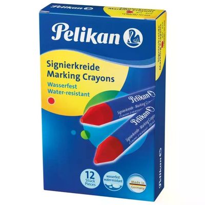 Pelikan 762 Pastelli Industriali Rossi, Confezione da 12