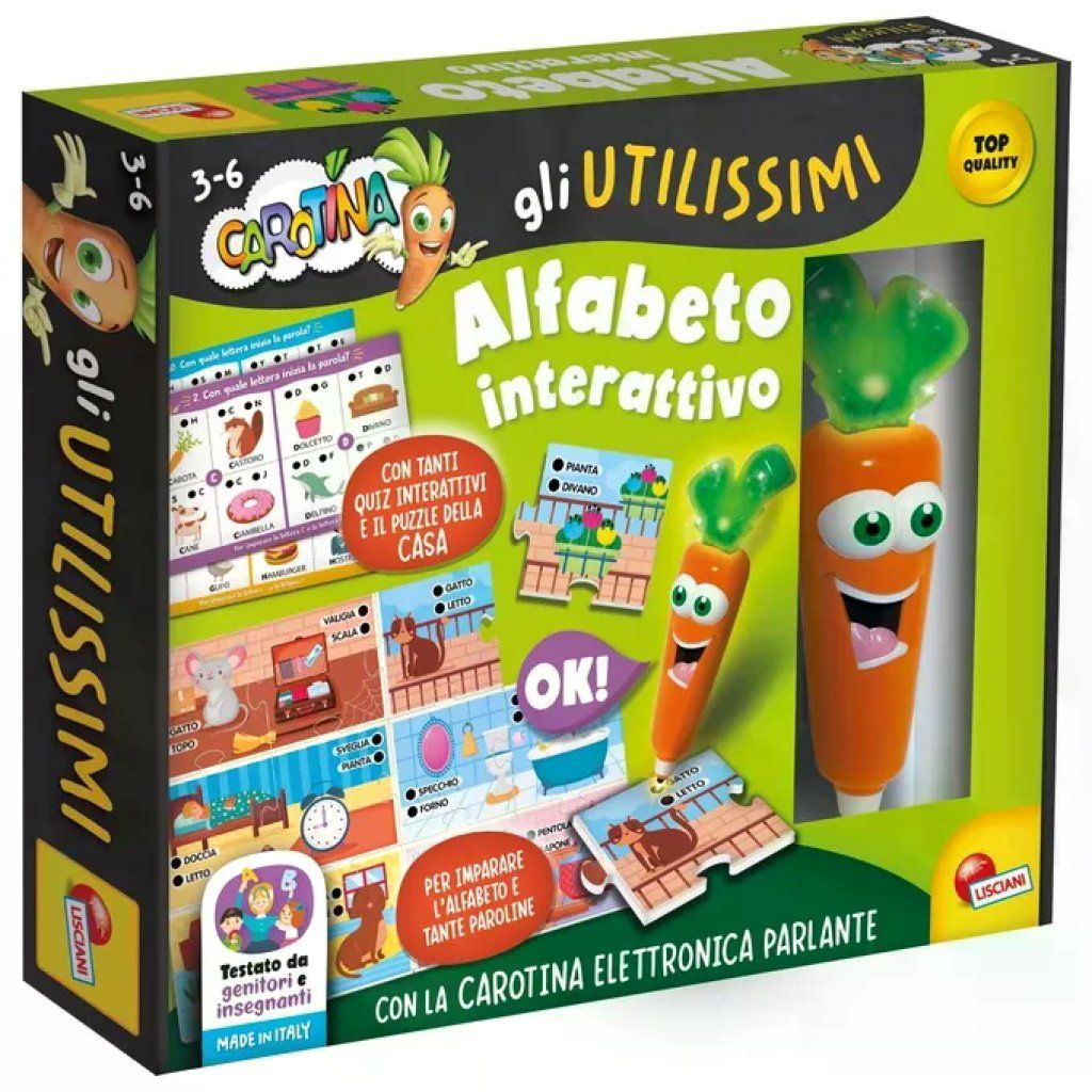 Lisciani Carotina Gli Utilissimi – Alfabeto Interattivo Parlante Lisciani Carotina Gli Utilissimi – Alfabeto Interattivo Parlante