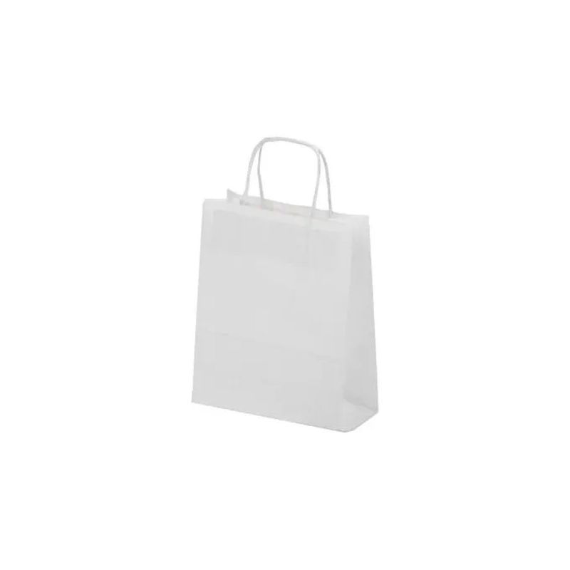 Saul Sadoch Rex Shopper in Carta Bianca 16 × 8 × 21 cm, 25 Pezzi