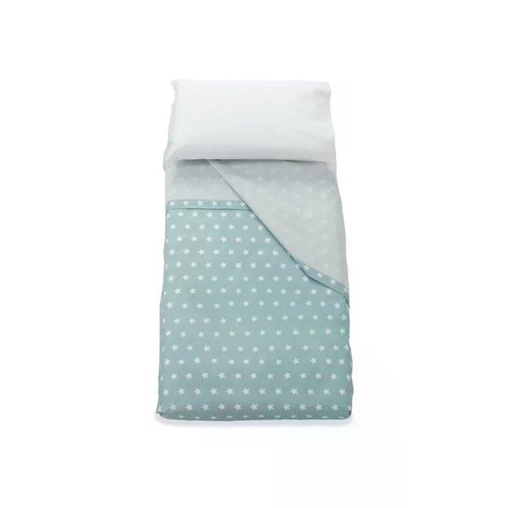 Italbaby Set Lenzuola Lettino 3 Pezzi in Cotone – Menta Starlette