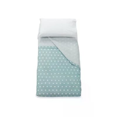 Italbaby Set Lenzuola Lettino 3 Pezzi in Cotone – Menta Starlette