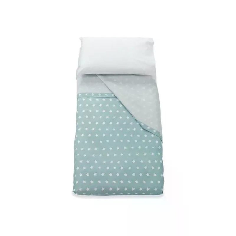 Italbaby Set Lenzuola Lettino 3 Pezzi in Cotone – Menta Starlette