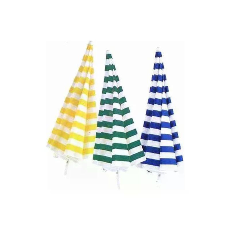 Vette Ombrellone Acciaio Cotone Bianco-Giallo 200