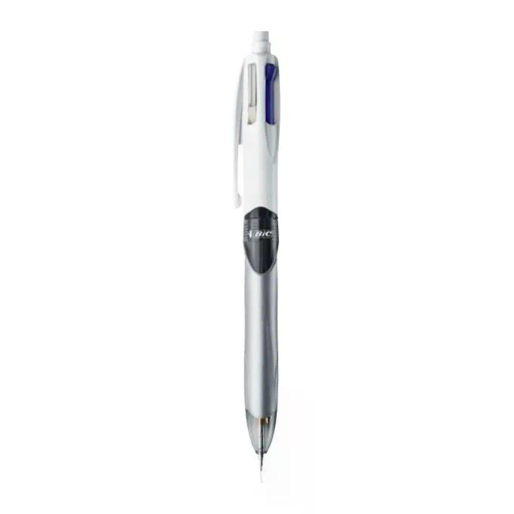 BIC 4 Colours Penna Multifunzione 3 Colori + Matita HB 0,7 mm - Confezione da 12