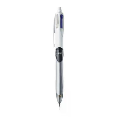 BIC 4 Colours Penna Multifunzione 3 Colori + Matita HB 0,7 mm - Confezione da 12