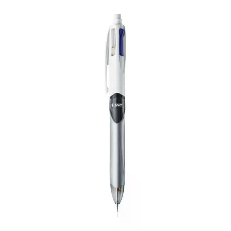 BIC 942104 BIC 4 Colours Penna Multifunzione 3 Inchiostri Nero Blu Rosso e Matita Meccanica HB 0