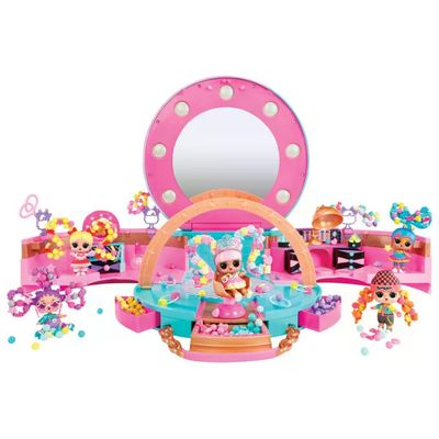 MGA ENTERTAINMENT L.O.L. Surprise! Hair Beads Salon Playset con oltre 100 perline