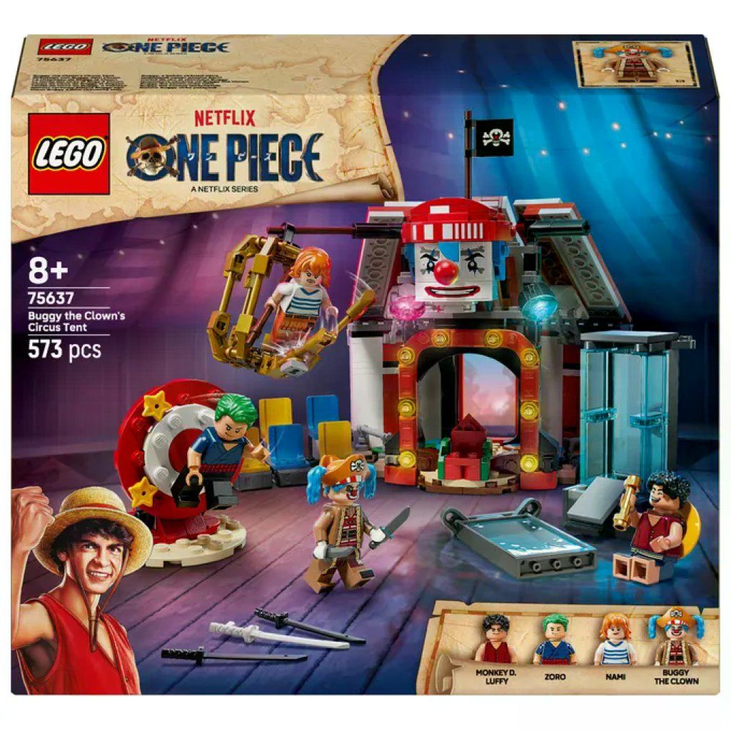 LEGO One Piece 75637 La Tenda del Circo di Bagy il Clown, 573 pezzi LEGO One Piece 75637 La Tenda del Circo di Bagy il Clown, 573 pezzi