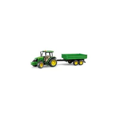 BRUDER Trattore John Deere 5115M BRUDER con rimorchio ribaltabile