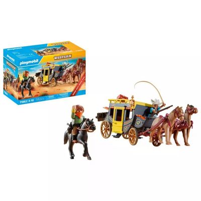 PLAYMOBIL Western 71862 – Diligenza e bandito