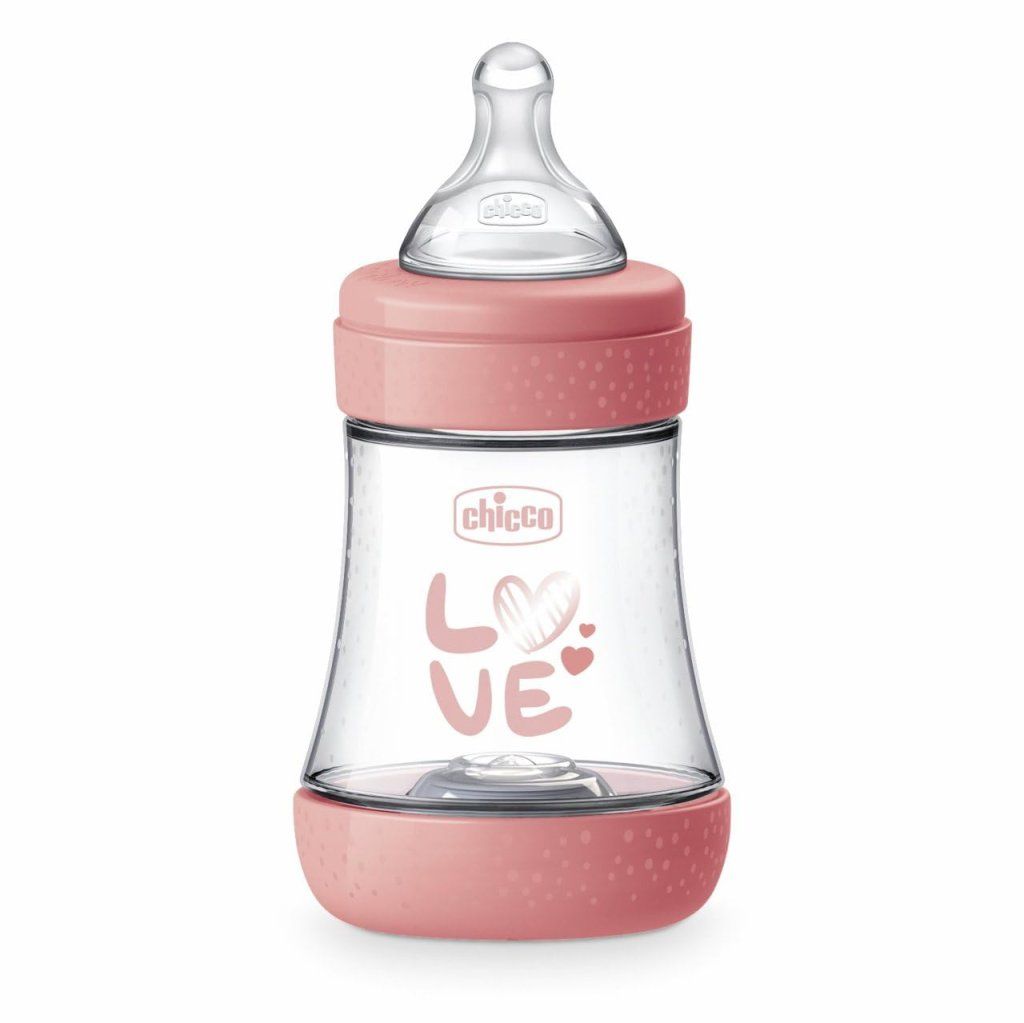 Chicco Perfect 5 Biberon Anticolica Rosa 150 ml, 0+ Chicco Perfect 5 Biberon Anticolica Rosa 150 ml, 0+