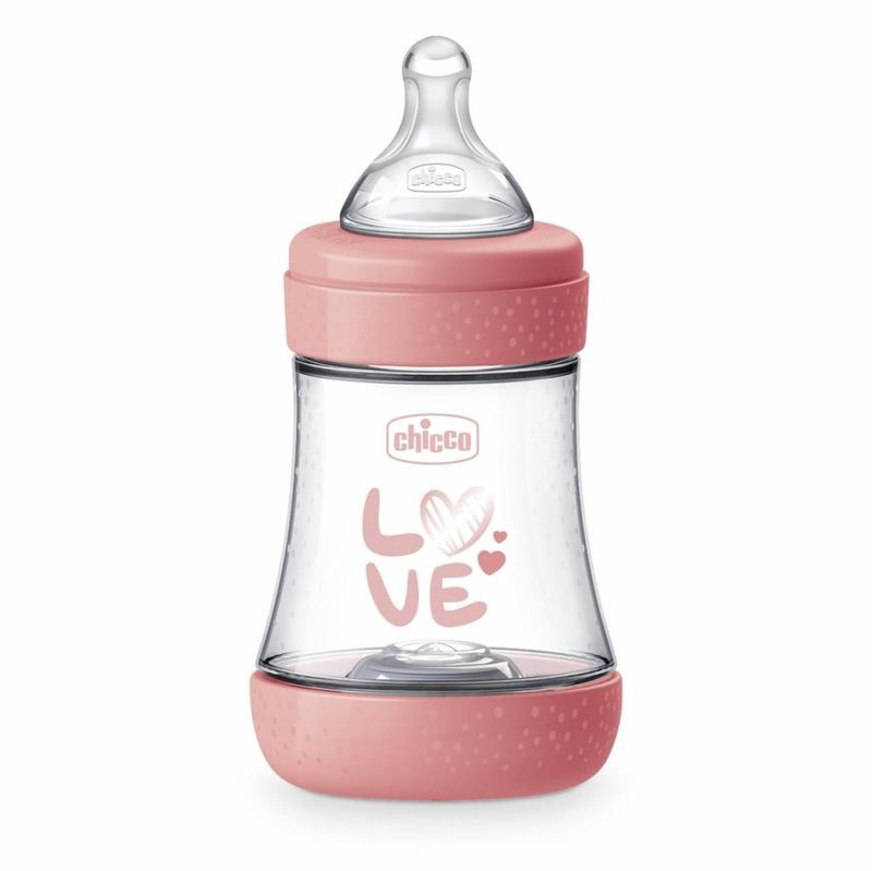 Chicco Perfect 5 Biberon Anticolica Rosa 150 ml, 0+ Chicco Perfect 5 Biberon Anticolica Rosa 150 ml, 0+