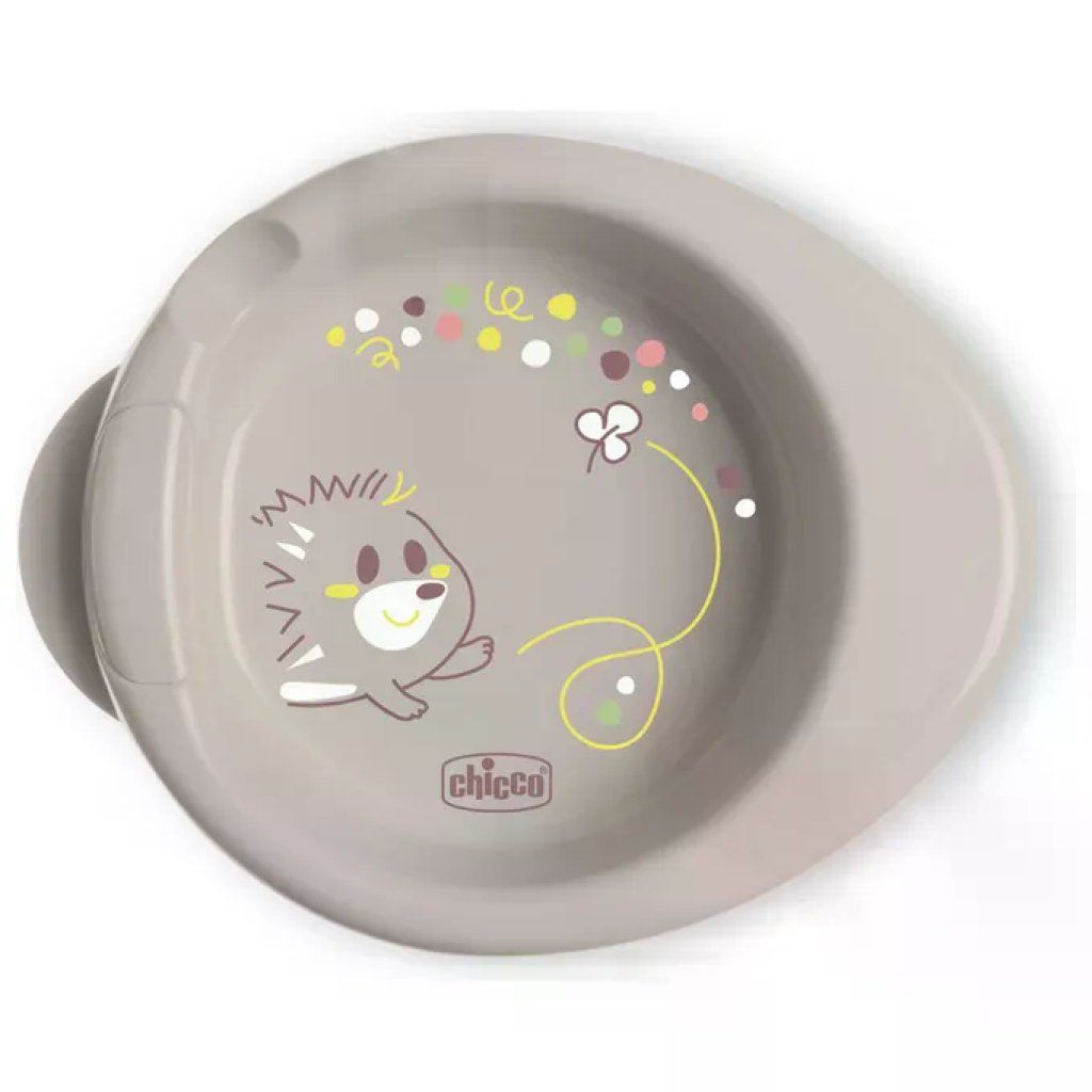 Chicco Warmy Piatto Termico per Svezzamento Grigio 6m+
