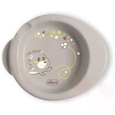 Chicco Warmy Piatto Termico per Svezzamento Grigio 6m+