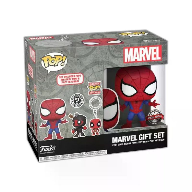 Funko 84513 Set Regalo Marvel Retail Box Figure Portachiavi Mini Figure