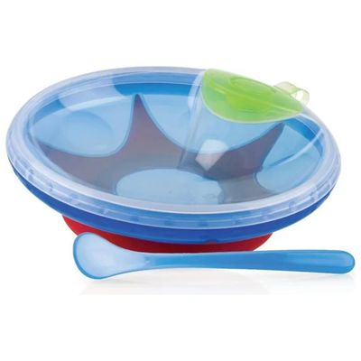 Nuby Piatto Pappacalda con Cucchiaio e Coperchio