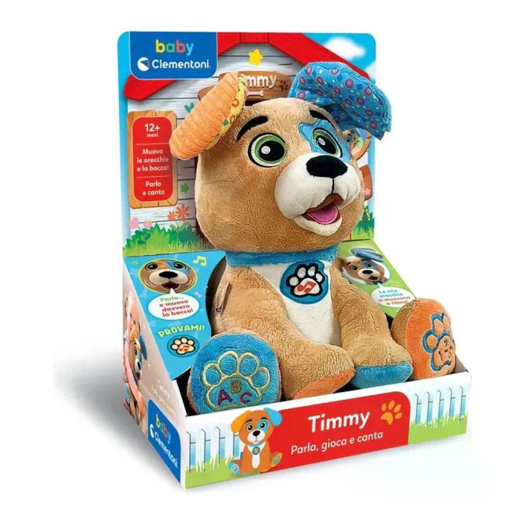 Clementoni Timmy, cane interattivo che parla, gioca e canta, 12-24 mesi Clementoni Timmy, cane interattivo che parla, gioca e canta, 12-24 mesi